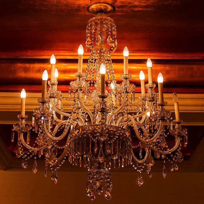 elegant crystal chandelier