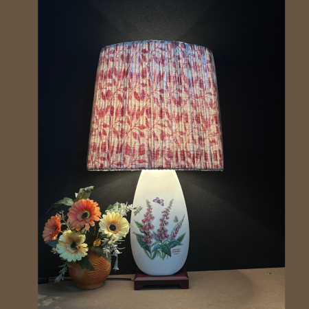 PORTMEIRION BOTANIC GARDEN CANTON TABLE LAMP COMPLETE WITH CUSTOMIZE LAMP SHADE