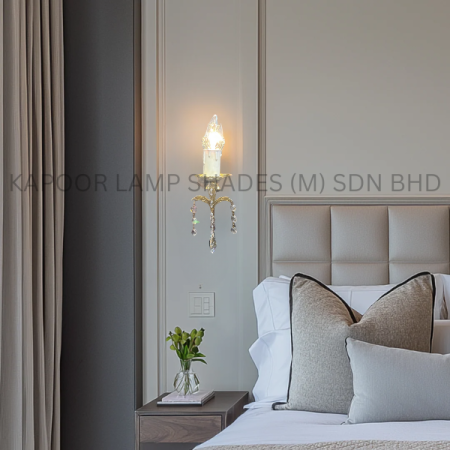 Solid Brass Elegance with Precision-Cut Lead Crystals
