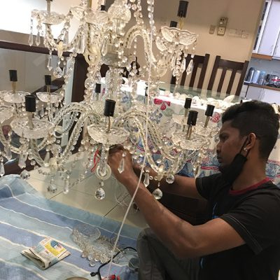 repair chandelier